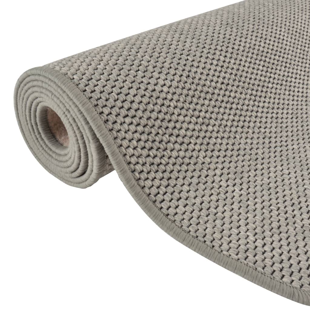 vidaXL Carpet Runner Sisal Look Silver 80x300 cm 5