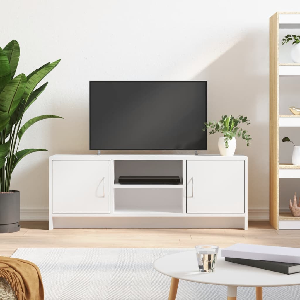 vidaXL TV Cabinet White 102x30x37.5 cm Engineered Wood 1