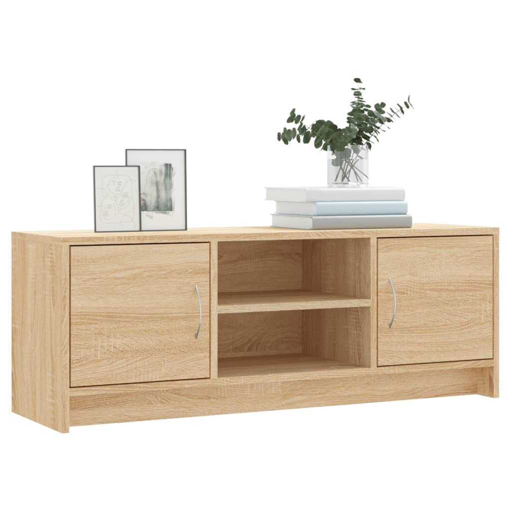 vidaXL TV Cabinet Sonoma Oak 102x30x37.5 cm Engineered Wood 3