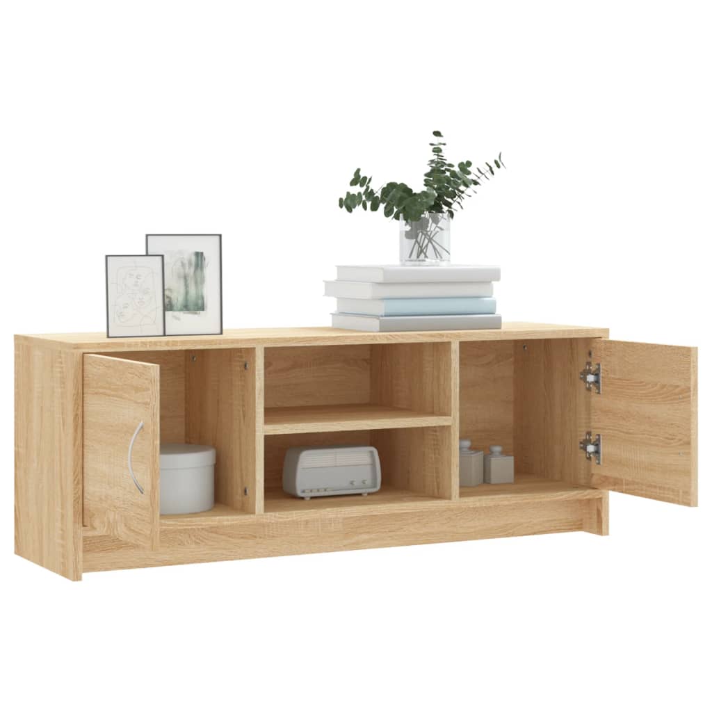 vidaXL TV Cabinet Sonoma Oak 102x30x37.5 cm Engineered Wood 4