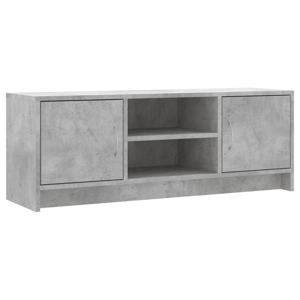 vidaXL TV Cabinet Concrete Grey 102x30x37.5 cm Engineered Wood 2