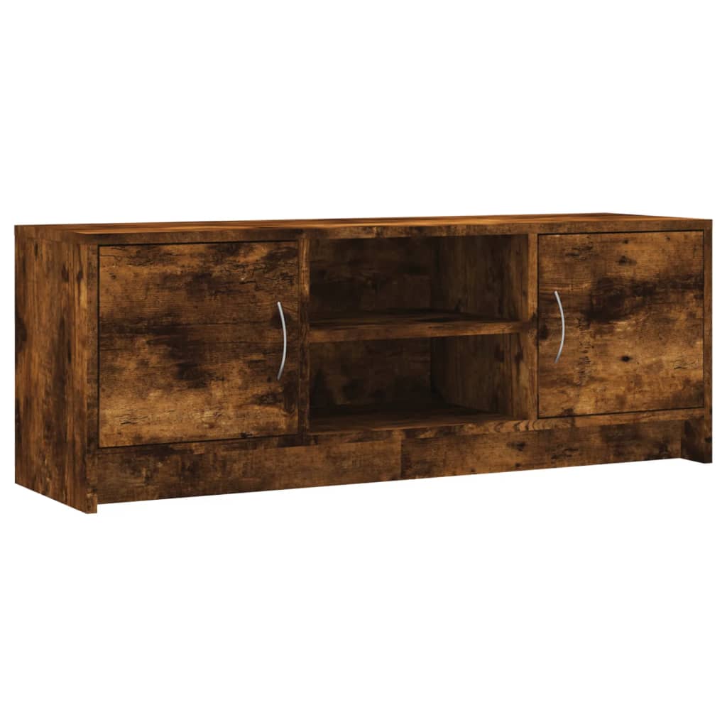 vidaXL TV Cabinet Smoked Oak 102x30x37.5 cm Engineered Wood 2