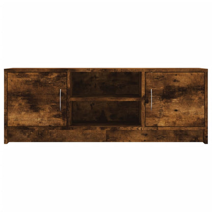 vidaXL TV Cabinet Smoked Oak 102x30x37.5 cm Engineered Wood 5