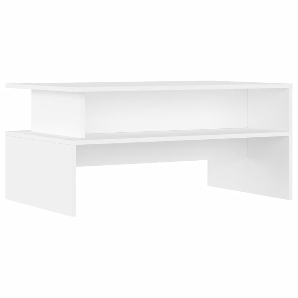 vidaXL Coffee Table White 90x55x42.5 cm Engineered Wood 2