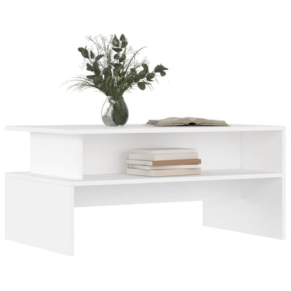 vidaXL Coffee Table White 90x55x42.5 cm Engineered Wood 3