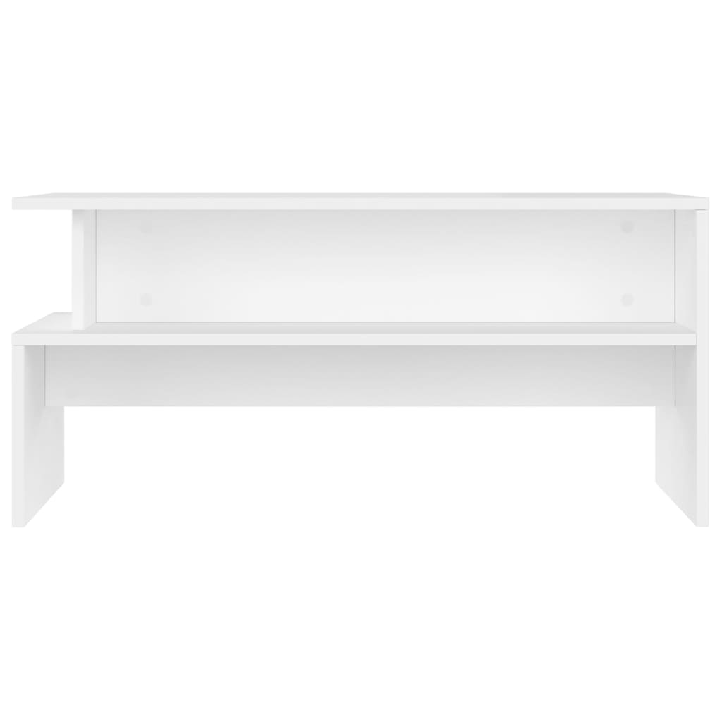 vidaXL Coffee Table White 90x55x42.5 cm Engineered Wood 4