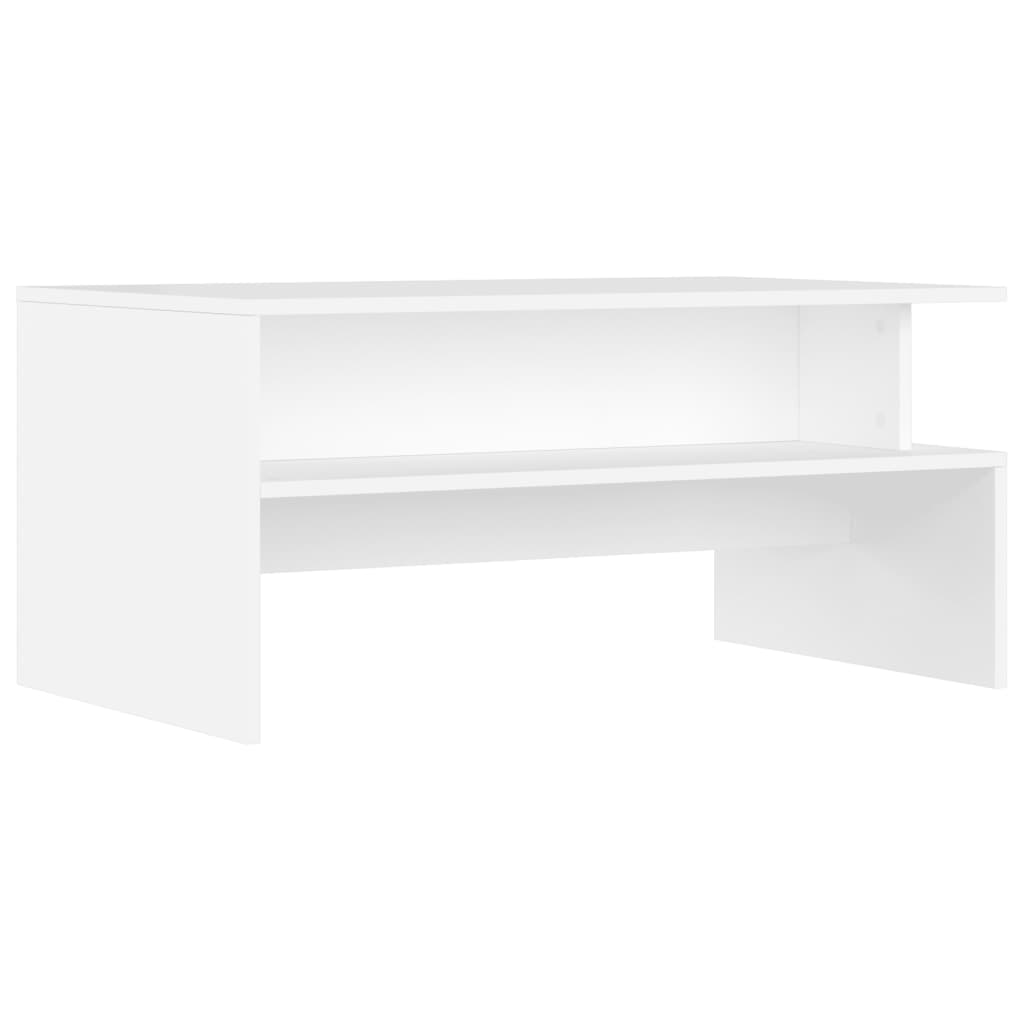 vidaXL Coffee Table White 90x55x42.5 cm Engineered Wood 6