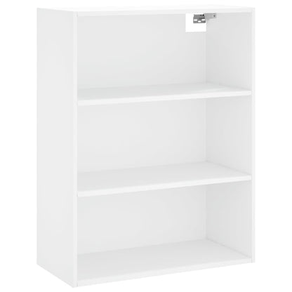 Highboard 69.5x34x180 cm Engineered Wood 2 Glass Doors White
