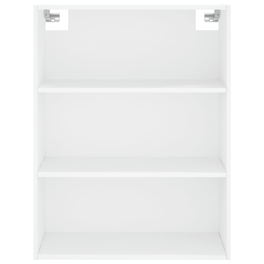 Highboard 69.5x34x180 cm Engineered Wood 2 Glass Doors White