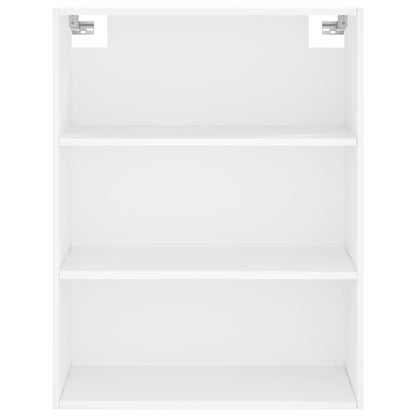 Highboard 69.5x34x180 cm Engineered Wood 2 Glass Doors White