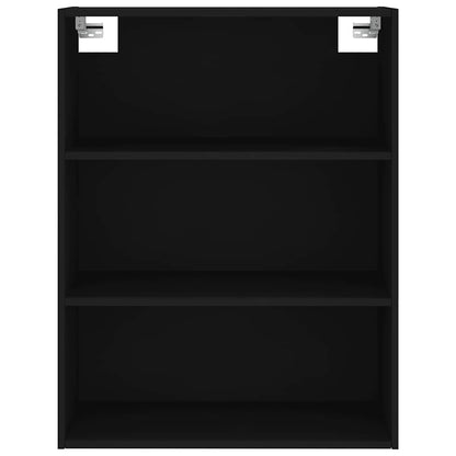 Highboard 69.5x34x180 cm Engineered Wood 1 Glass Door 3 Drawers Black