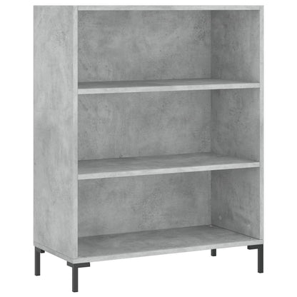 Highboard Engineered Wood Shelves Concrete grey