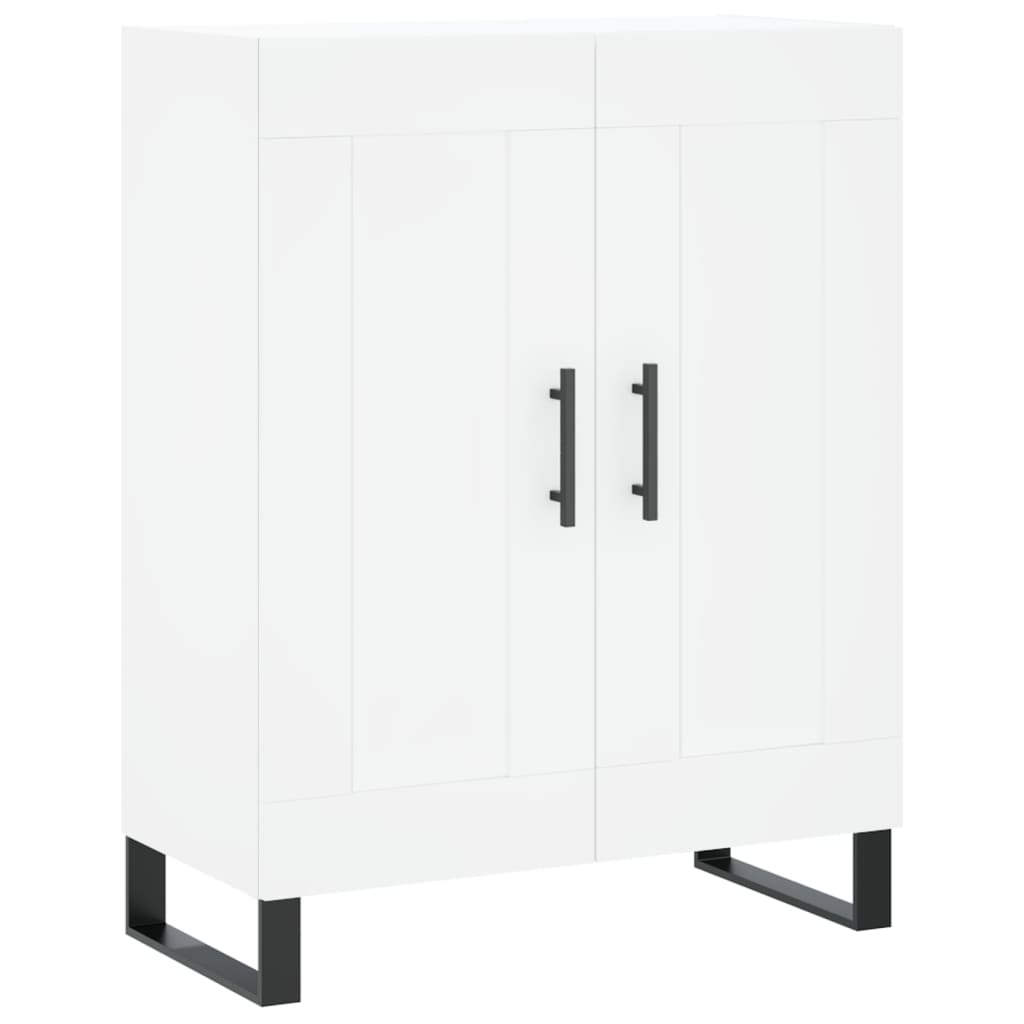 Highboard 69.5x34x180 cm Engineered Wood 2 Wood Doors White