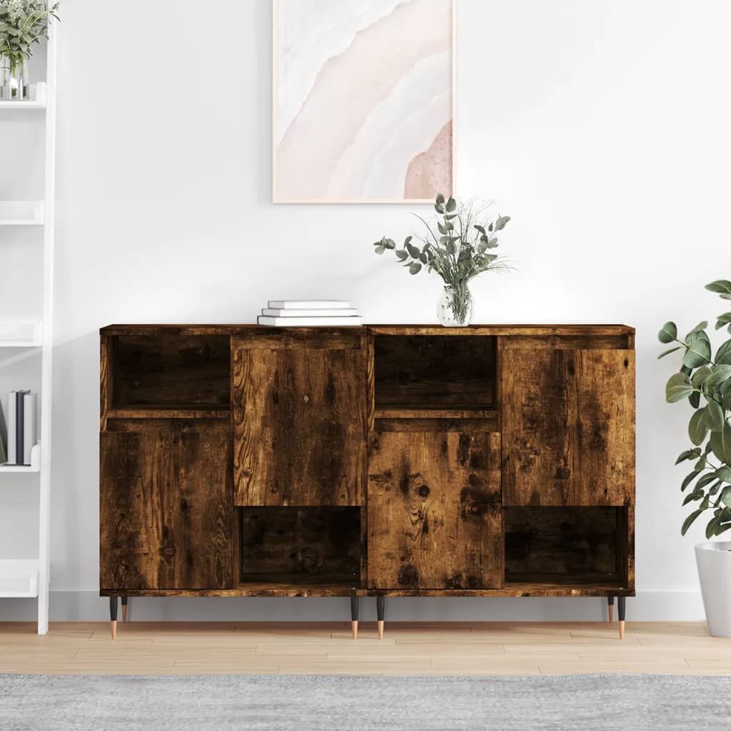 Sideboards Engineered Wood 2 pcs Smoked oak