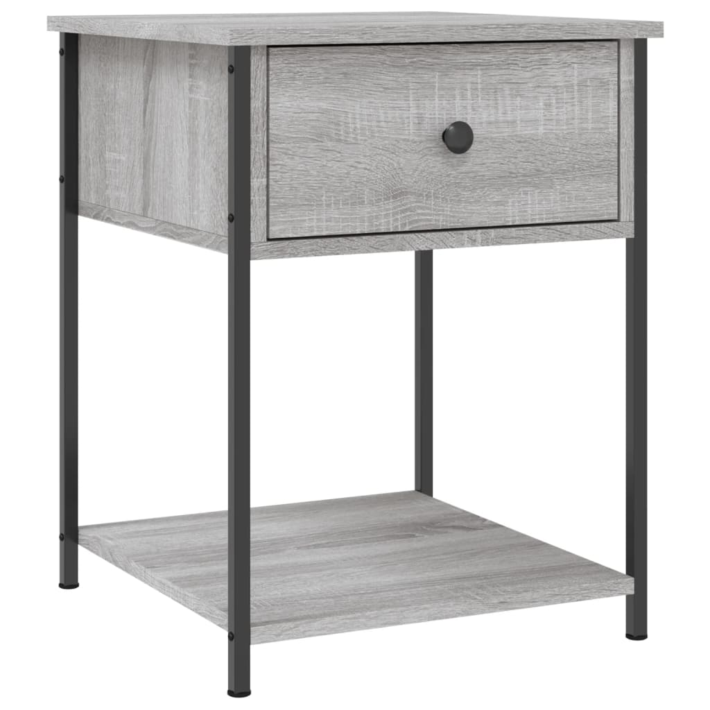 vidaXL Bedside Tables 2 pcs Grey Sonoma 44x45x58 cm Engineered Wood 3