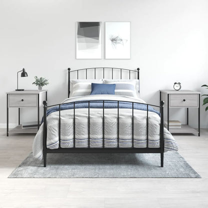 vidaXL Bedside Tables 2 pcs Grey Sonoma 44x45x58 cm Engineered Wood 1