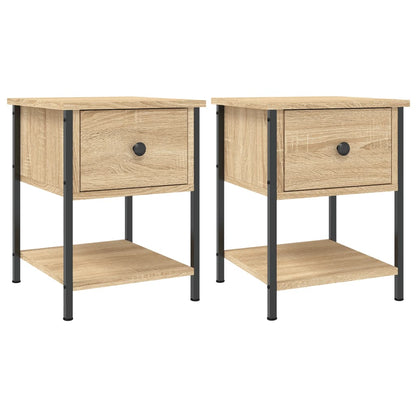 vidaXL Bedside Tables 2 pcs Sonoma Oak 34x35.5x45 cm Engineered Wood 2