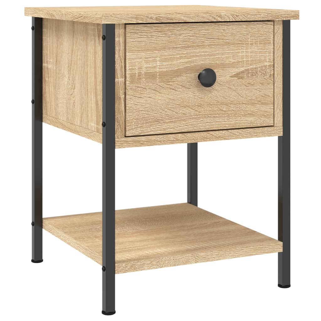 vidaXL Bedside Tables 2 pcs Sonoma Oak 34x35.5x45 cm Engineered Wood 3