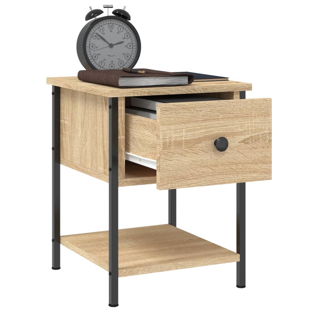 vidaXL Bedside Tables 2 pcs Sonoma Oak 34x35.5x45 cm Engineered Wood 5