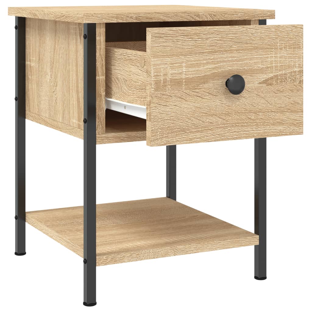 vidaXL Bedside Tables 2 pcs Sonoma Oak 34x35.5x45 cm Engineered Wood 6