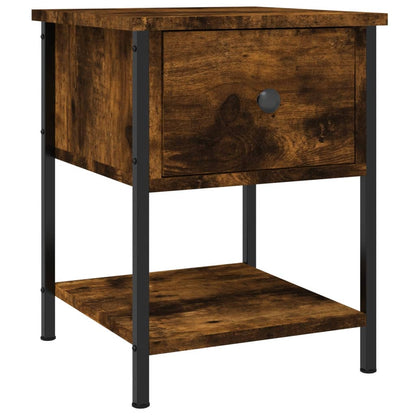 vidaXL Bedside Tables 2 pcs Smoked Oak 34x35.5x45 cm Engineered Wood 3