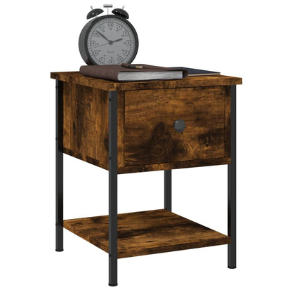 vidaXL Bedside Tables 2 pcs Smoked Oak 34x35.5x45 cm Engineered Wood 4