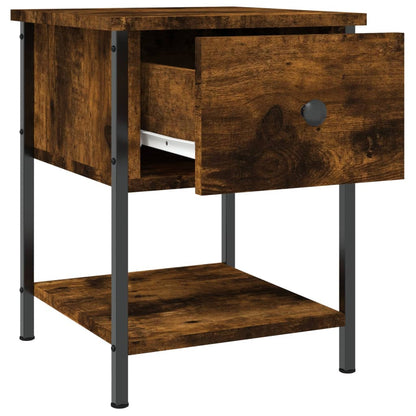 vidaXL Bedside Tables 2 pcs Smoked Oak 34x35.5x45 cm Engineered Wood 6