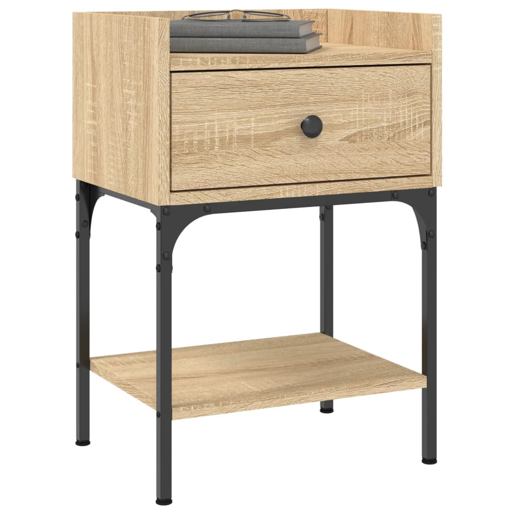 vidaXL Bedside Tables 2 pcs Sonoma Oak 40.5x31x60 cm Engineered Wood 3