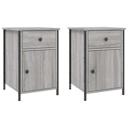 vidaXL Bedside Cabinets 2 pcs Grey Sonoma 40x42x60 cm Engineered Wood 2
