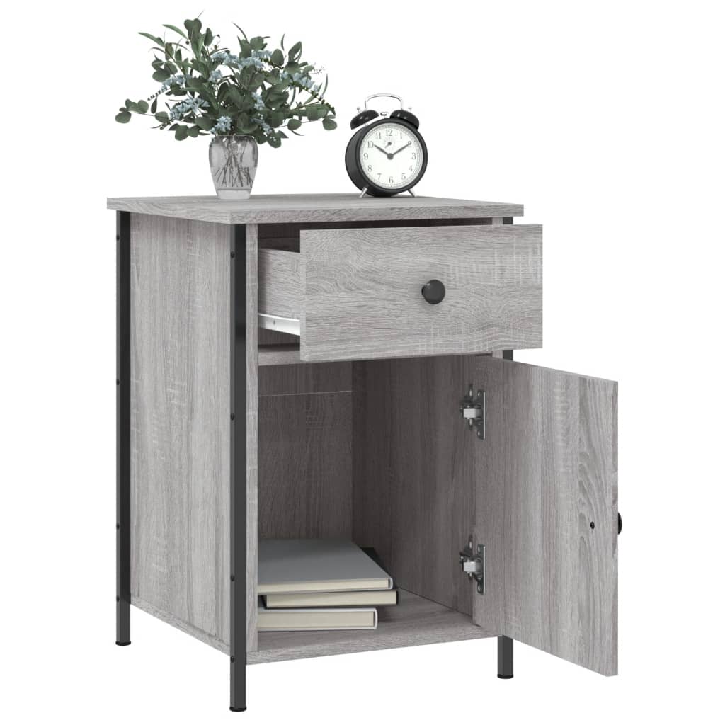 vidaXL Bedside Cabinets 2 pcs Grey Sonoma 40x42x60 cm Engineered Wood 4
