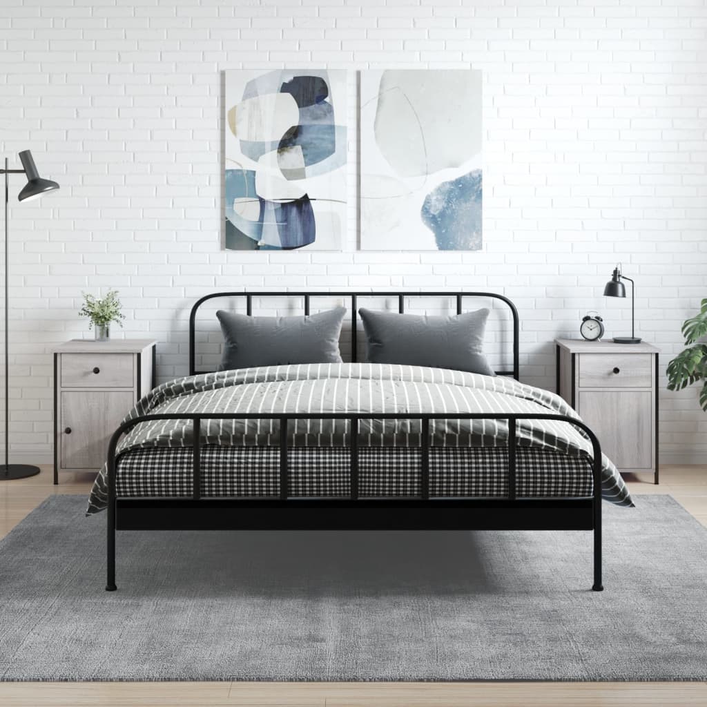 vidaXL Bedside Cabinets 2 pcs Grey Sonoma 40x42x60 cm Engineered Wood 1