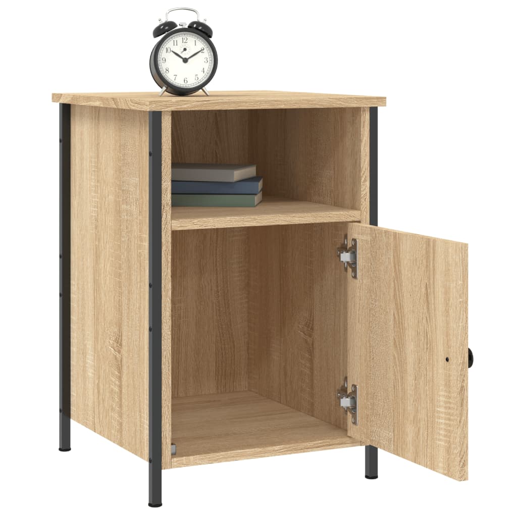 vidaXL Bedside Cabinets 2 pcs Sonoma Oak 40x42x60 cm Engineered Wood 4