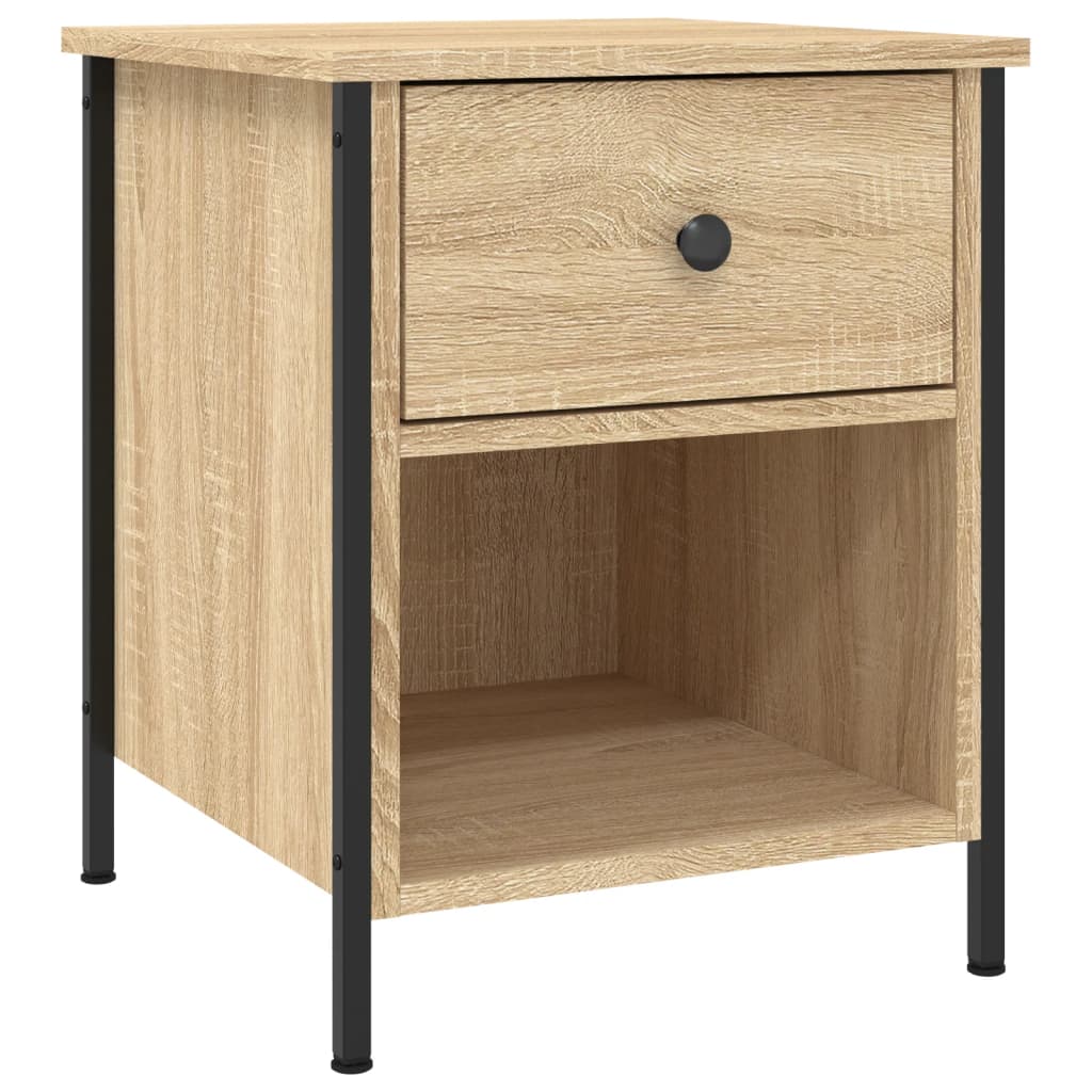 vidaXL Bedside Cabinets 2 pcs Sonoma Oak 40x42x50 cm Engineered Wood 3