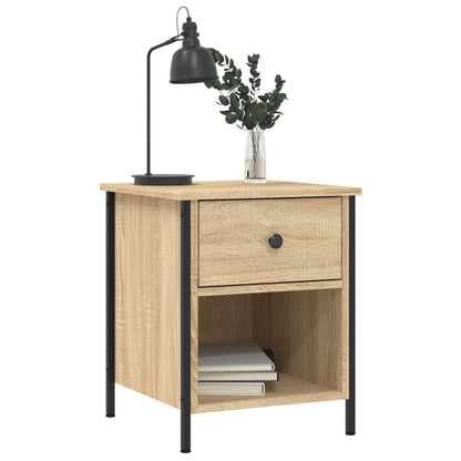 vidaXL Bedside Cabinets 2 pcs Sonoma Oak 40x42x50 cm Engineered Wood 4