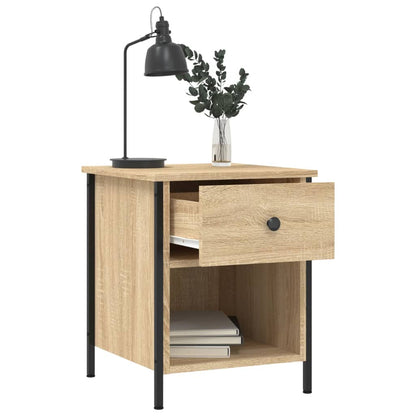 vidaXL Bedside Cabinets 2 pcs Sonoma Oak 40x42x50 cm Engineered Wood 5