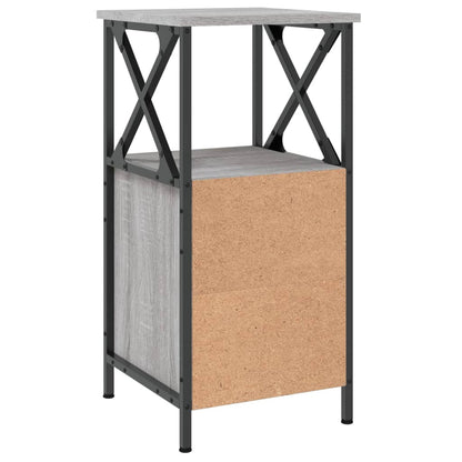 vidaXL Bedside Cabinet Grey Sonoma 34x35,5x70 cm Engineered Wood 5