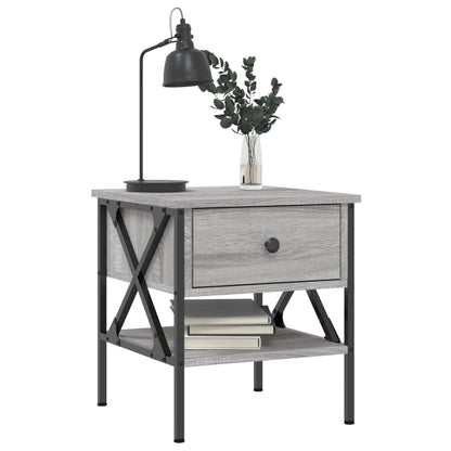 vidaXL Bedside Tables 2 pcs Grey Sonoma 40x42x45 cm Engineered Wood 3