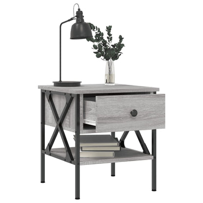 vidaXL Bedside Tables 2 pcs Grey Sonoma 40x42x45 cm Engineered Wood 4