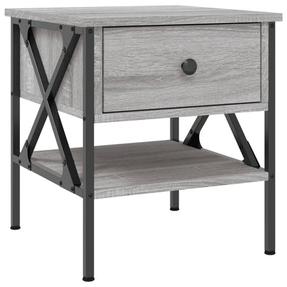 vidaXL Bedside Tables 2 pcs Grey Sonoma 40x42x45 cm Engineered Wood 5