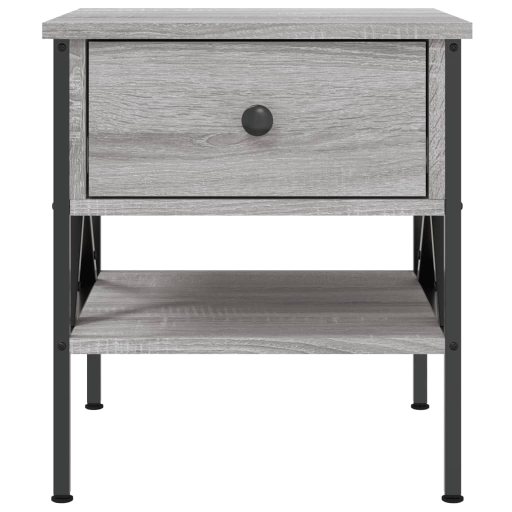 vidaXL Bedside Tables 2 pcs Grey Sonoma 40x42x45 cm Engineered Wood 6