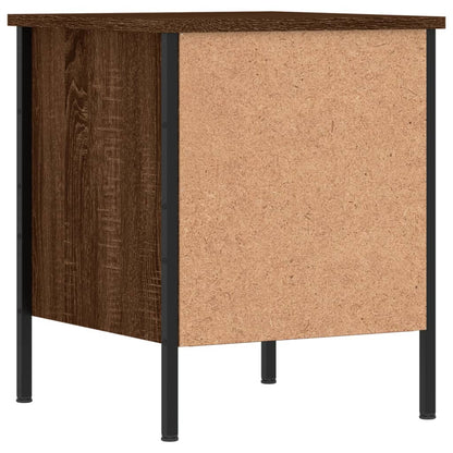 vidaXL Bedside Cabinets 2 pcs Brown Oak 40x42x50 cm Engineered Wood 6