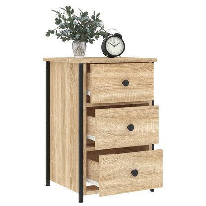 vidaXL Bedside Cabinet Sonoma Oak 40x36x60 cm Engineered Wood 4