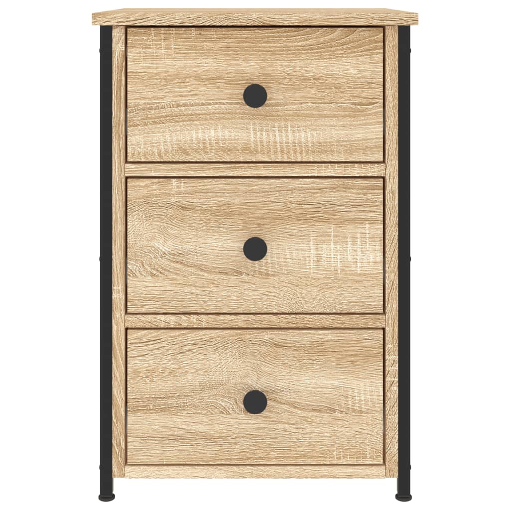 vidaXL Bedside Cabinet Sonoma Oak 40x36x60 cm Engineered Wood 5