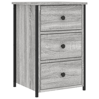 vidaXL Bedside Cabinet Grey Sonoma 40x36x60 cm Engineered Wood 2
