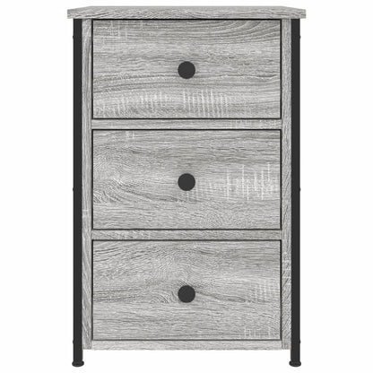 vidaXL Bedside Cabinet Grey Sonoma 40x36x60 cm Engineered Wood 5