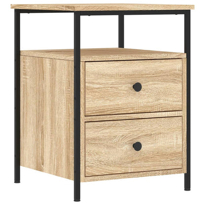 vidaXL Bedside Cabinet Sonoma Oak 44x45x60 cm Engineered Wood 2