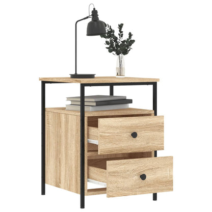 vidaXL Bedside Cabinet Sonoma Oak 44x45x60 cm Engineered Wood 4
