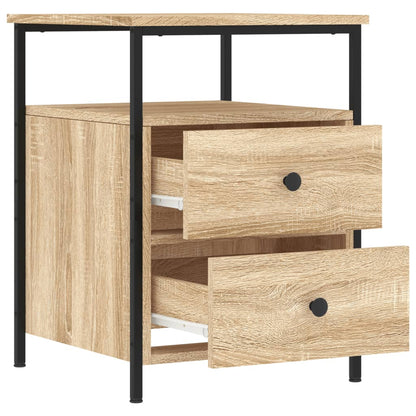 vidaXL Bedside Cabinet Sonoma Oak 44x45x60 cm Engineered Wood 6