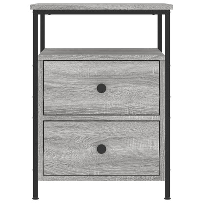 vidaXL Bedside Cabinet Grey Sonoma 44x45x60 cm Engineered Wood 5