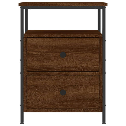 vidaXL Bedside Cabinet Brown Oak 44x45x60 cm Engineered Wood 3
